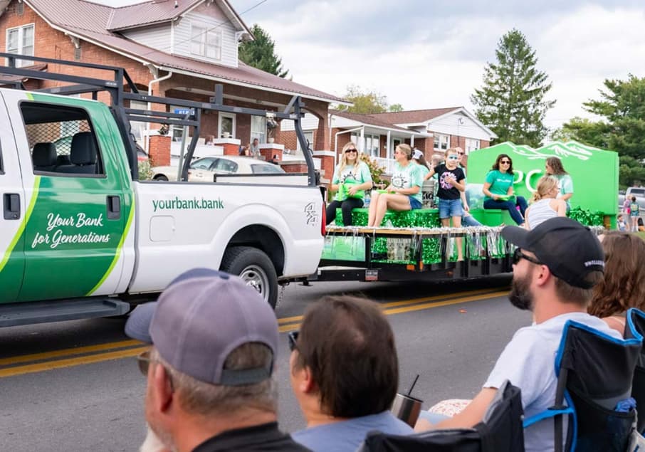 PCB truck in a parade