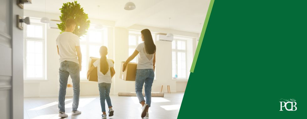 family moving into a new home